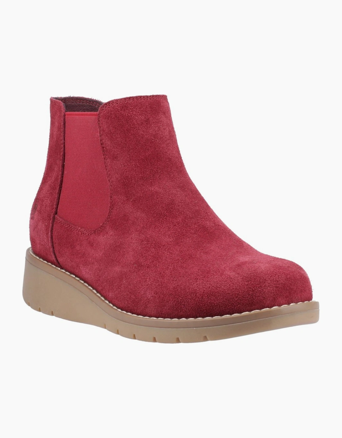 Hush Puppies Women's Red Leonie Suede Boots - Size 3