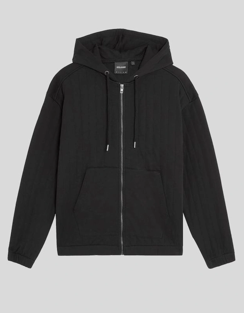 Quilted Full Zip Hoodie