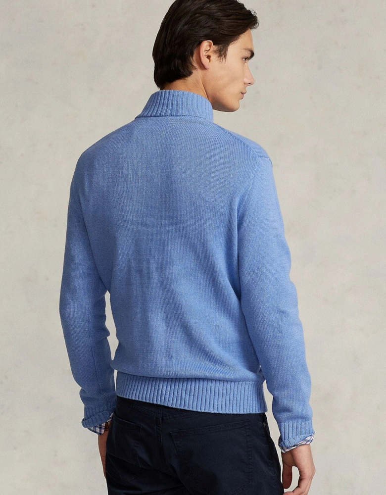 Ralph Lauren Cotton Quarter-Zip Sweater