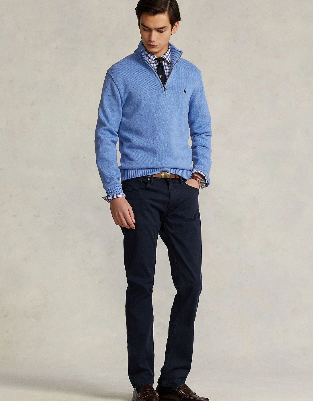 Ralph Lauren Cotton Quarter-Zip Sweater