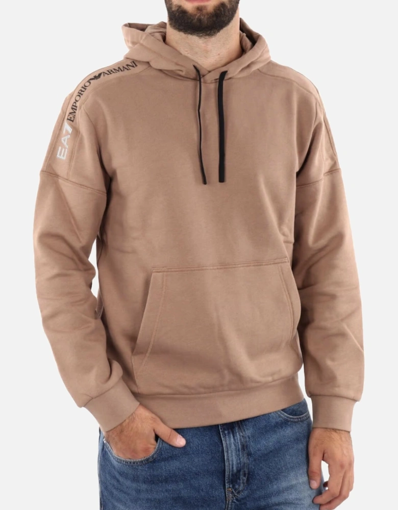 Hooded Tape Logo Sweatshirt - Portabella