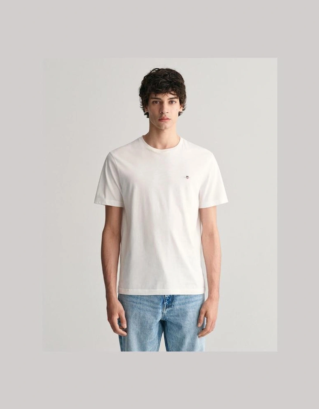 Regular Shield T-Shirt, White, 5 of 4