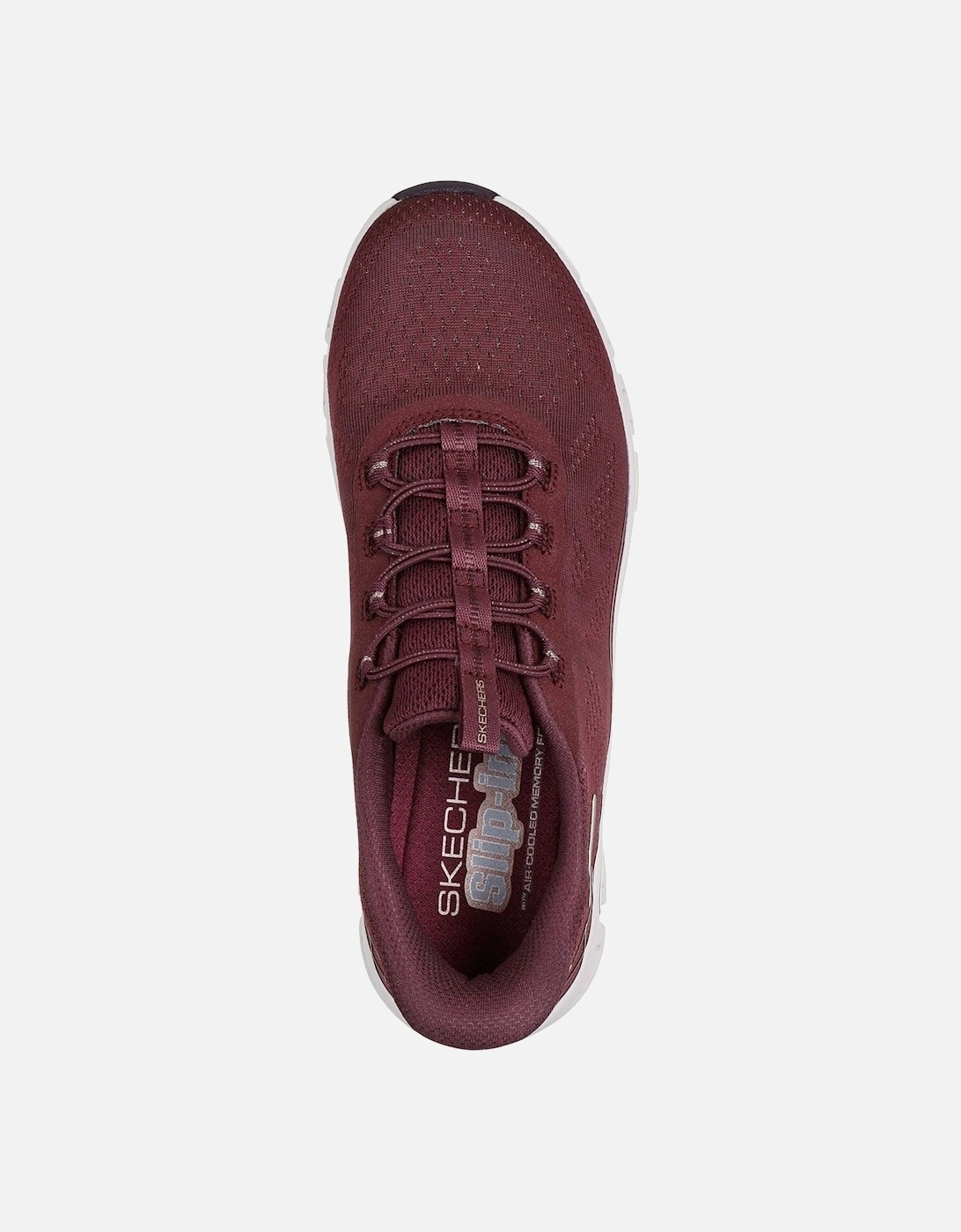 Glide-Step Elevate Amaze Textile Women's Burgundy Trainers