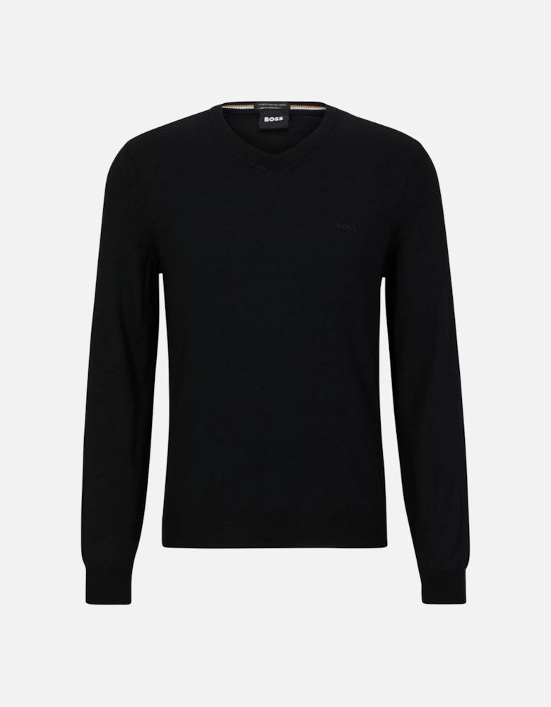 Baram-l V-neck Knitwear Black