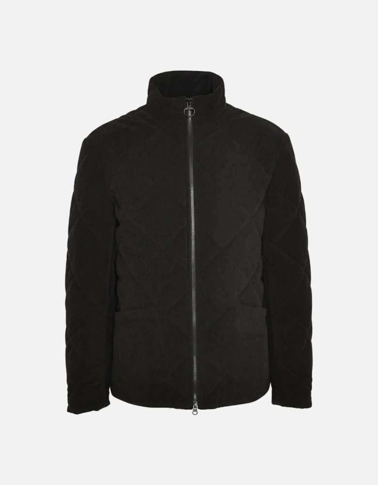 Cord Liddesdale Mens Quilted Jacket - Black