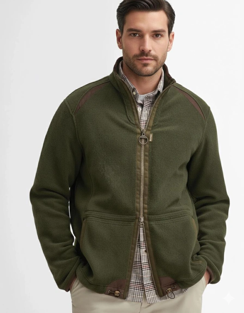 Langdale Mens Fleece Jacket - Forest