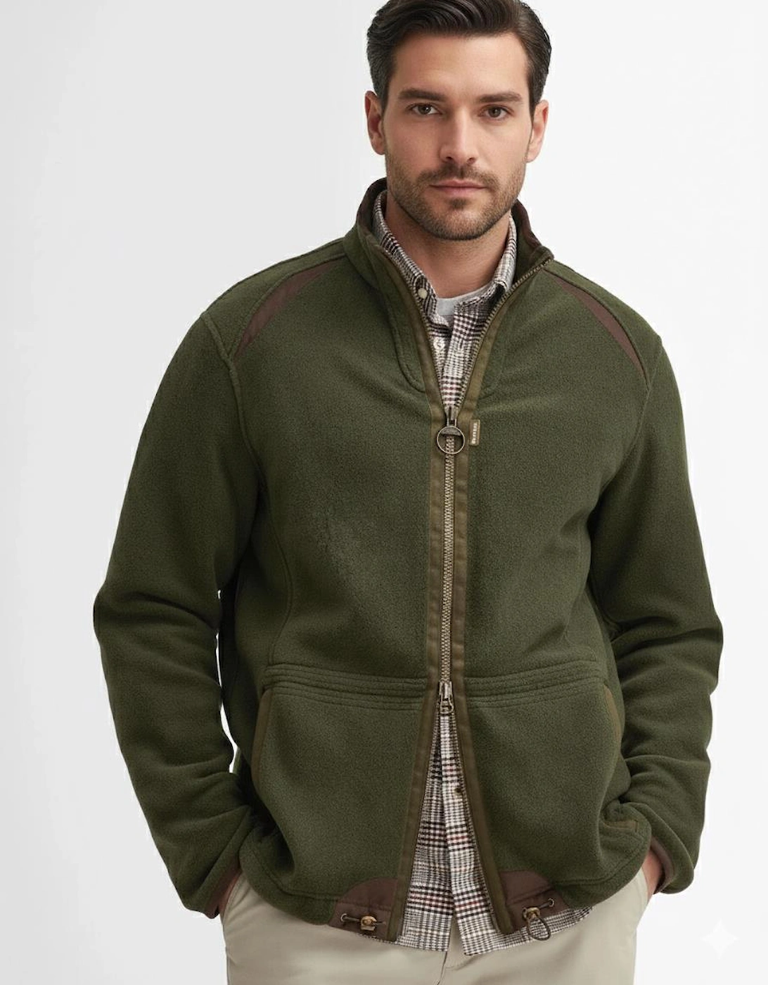Langdale Mens Fleece Jacket - Forest