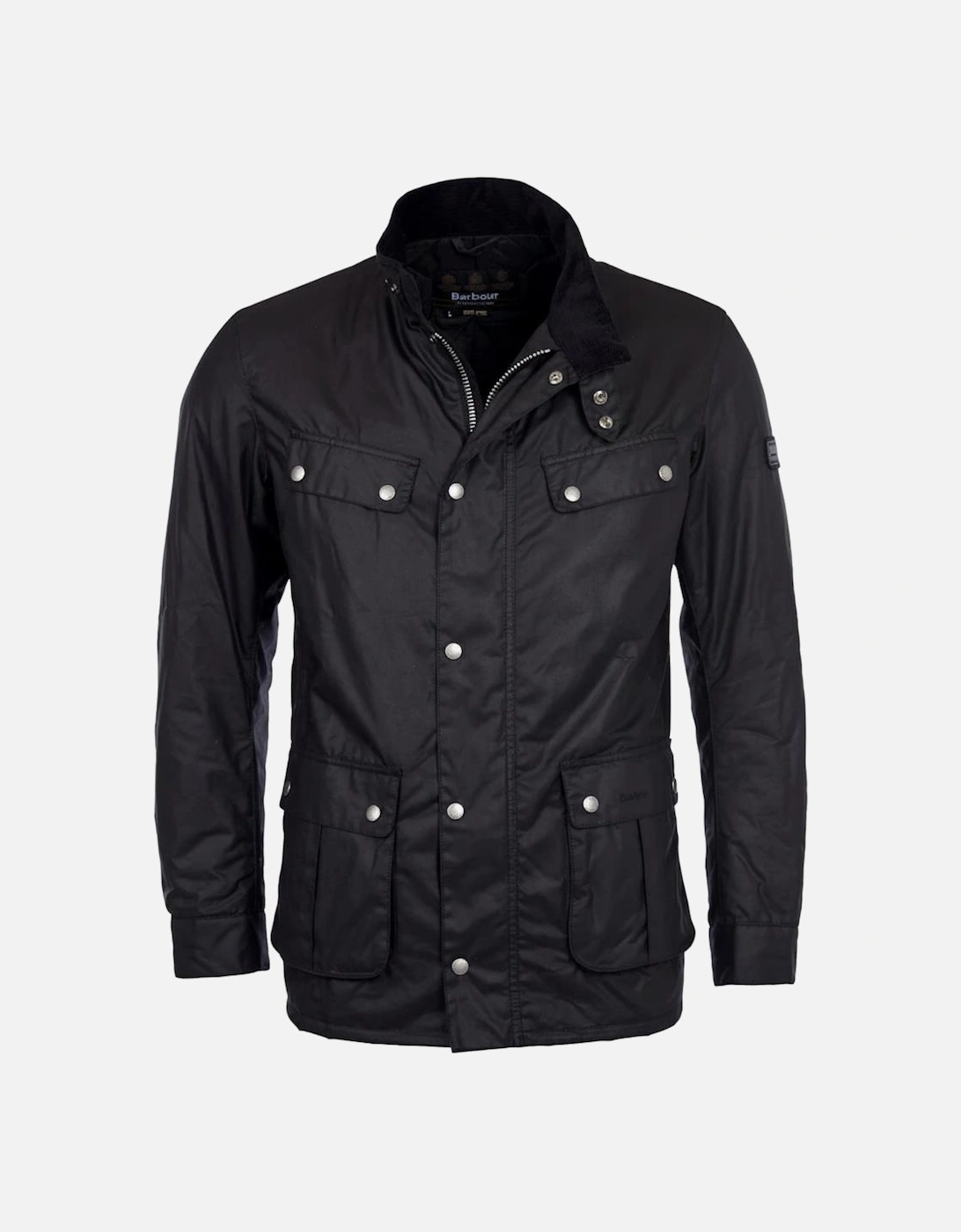 Men's Barbour International Tourer Duke Mens Wax Jacket - Black - Size: 44/Regular