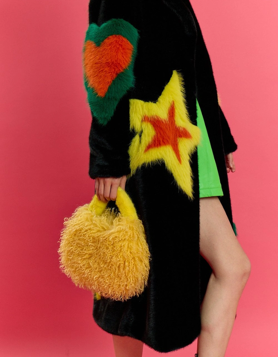 Bamboo Eco Faux Fur Bag
