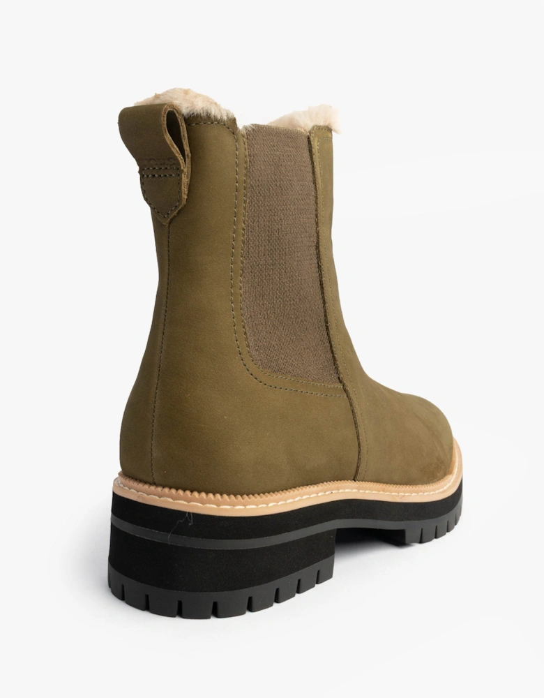 BENNET Womens Ankle Boots Olive