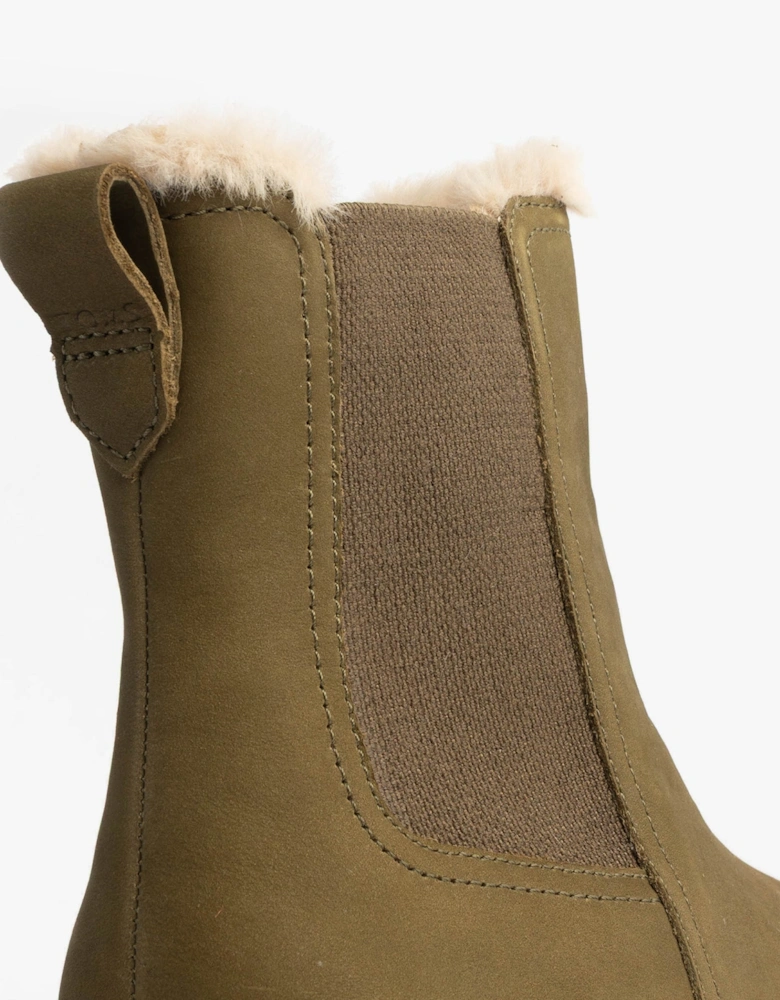 BENNET Womens Ankle Boots Olive
