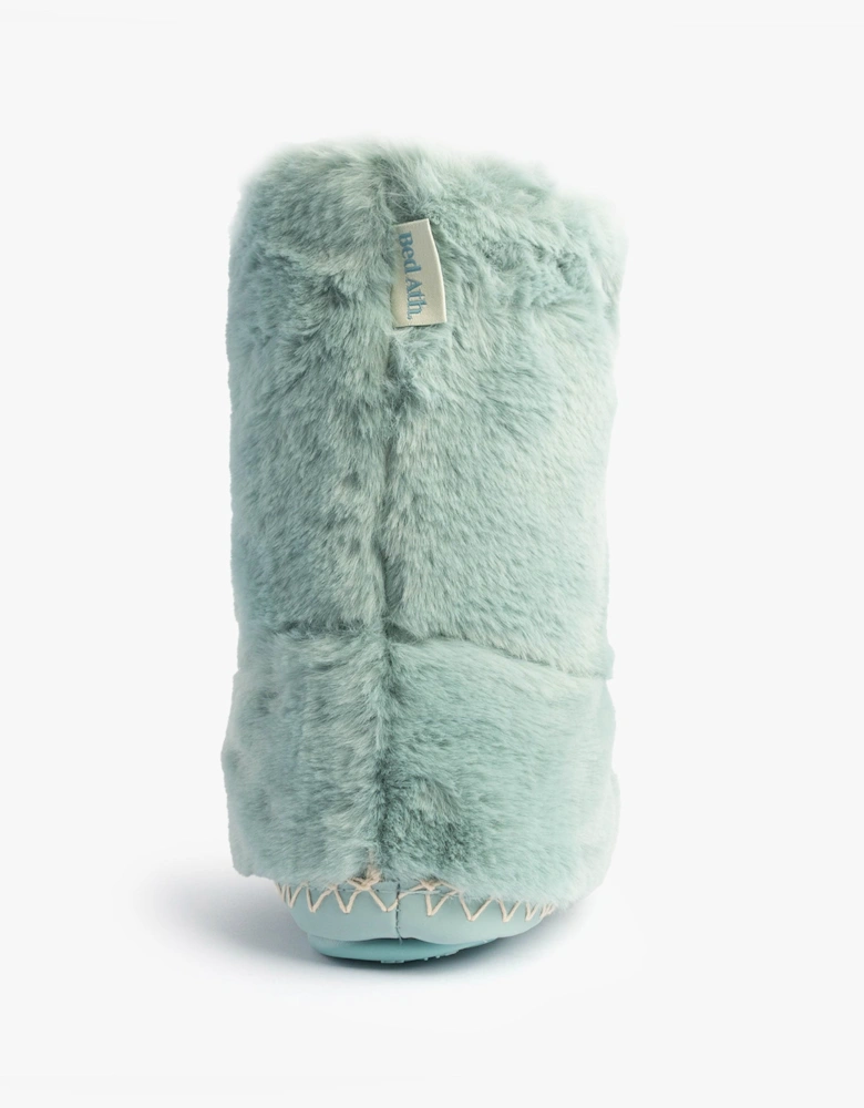 MARILYN Womens Faux Fur Boots Seafoam