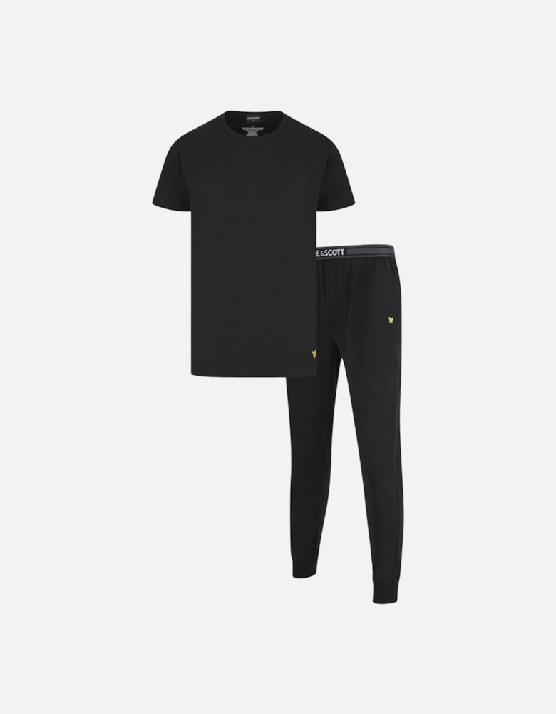 Mens Pyjama Set T Shirt Pants Sleepwear