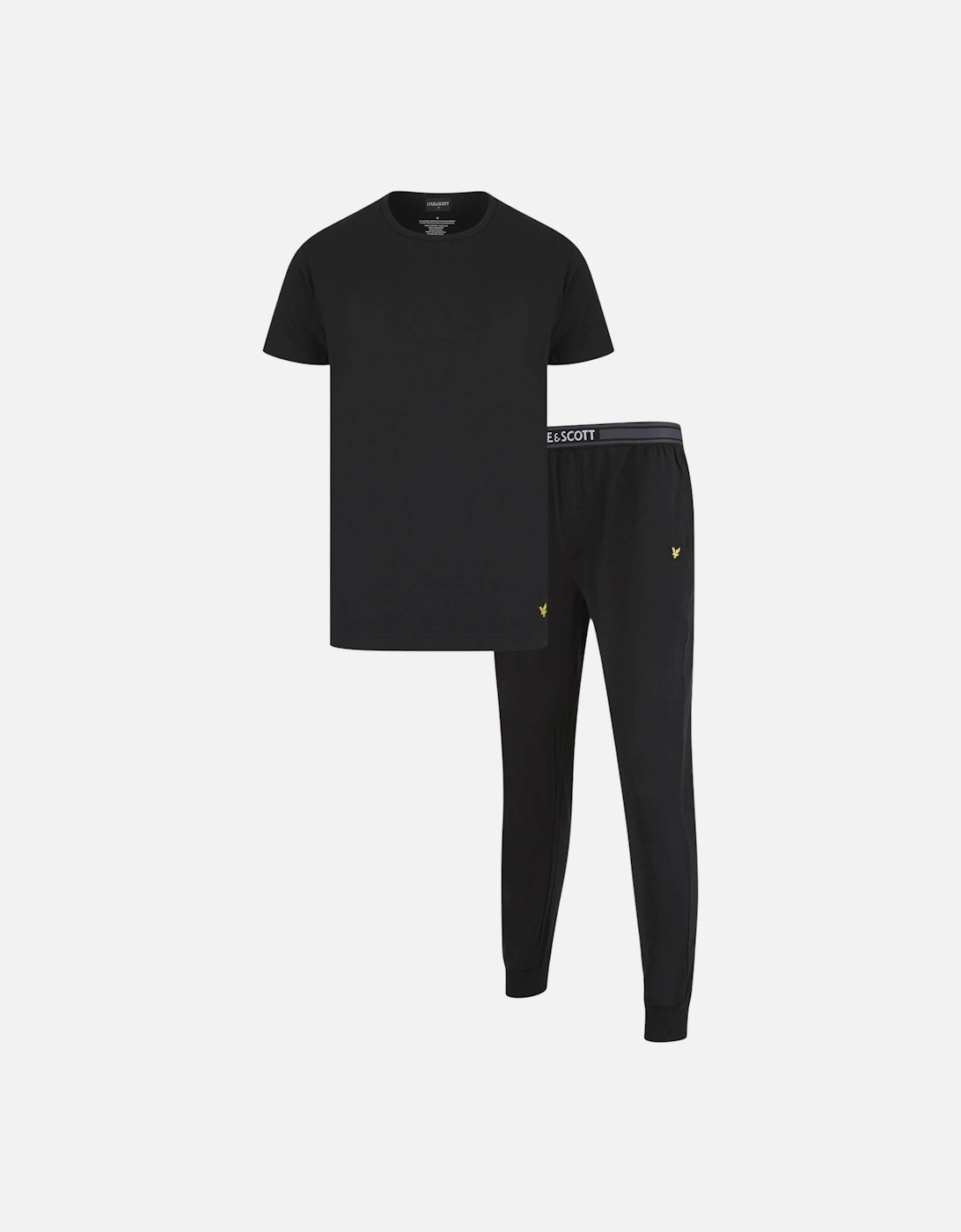 Mens Pyjama Set T Shirt Pants Sleepwear
