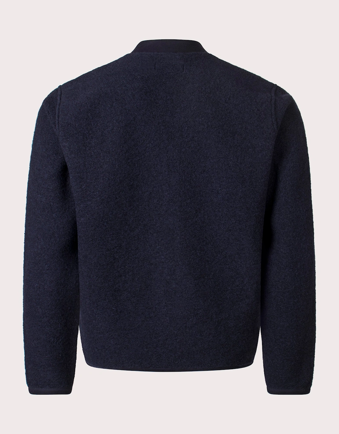 Wool Zip Bomber Jacket