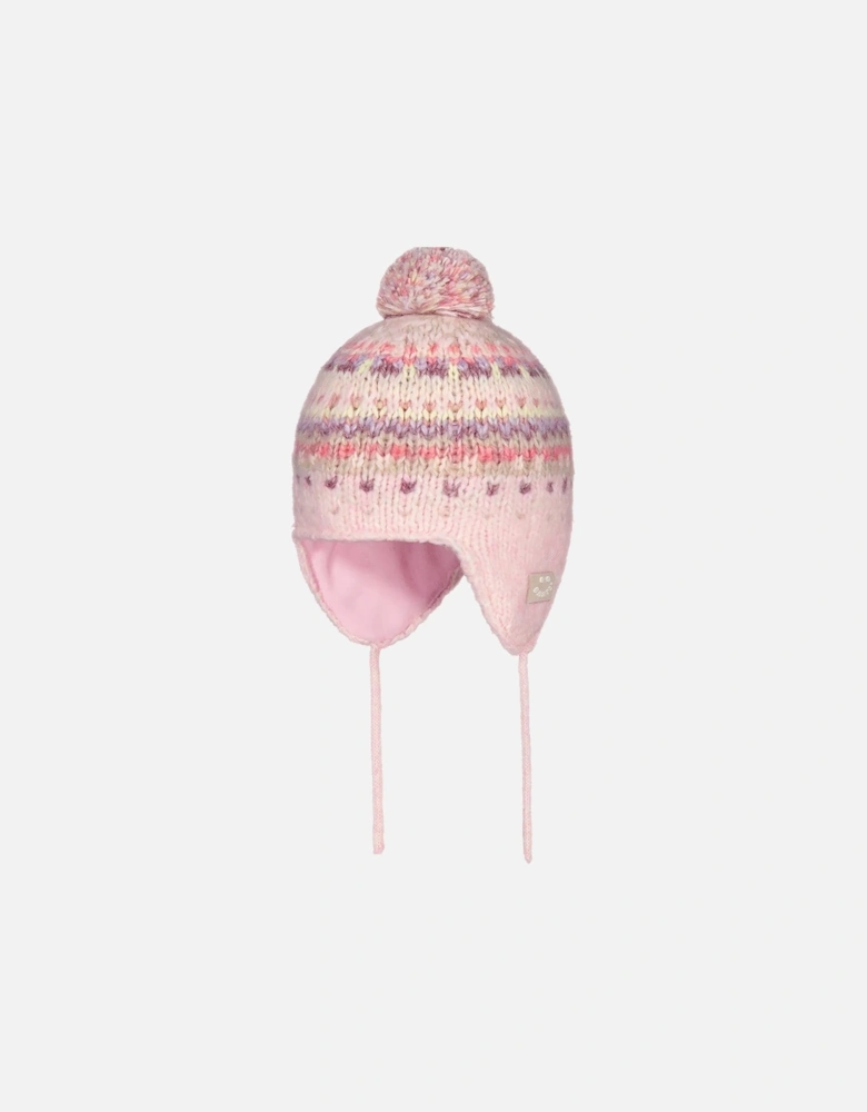 Kids Mitala Ear Flaps Bobble Hat