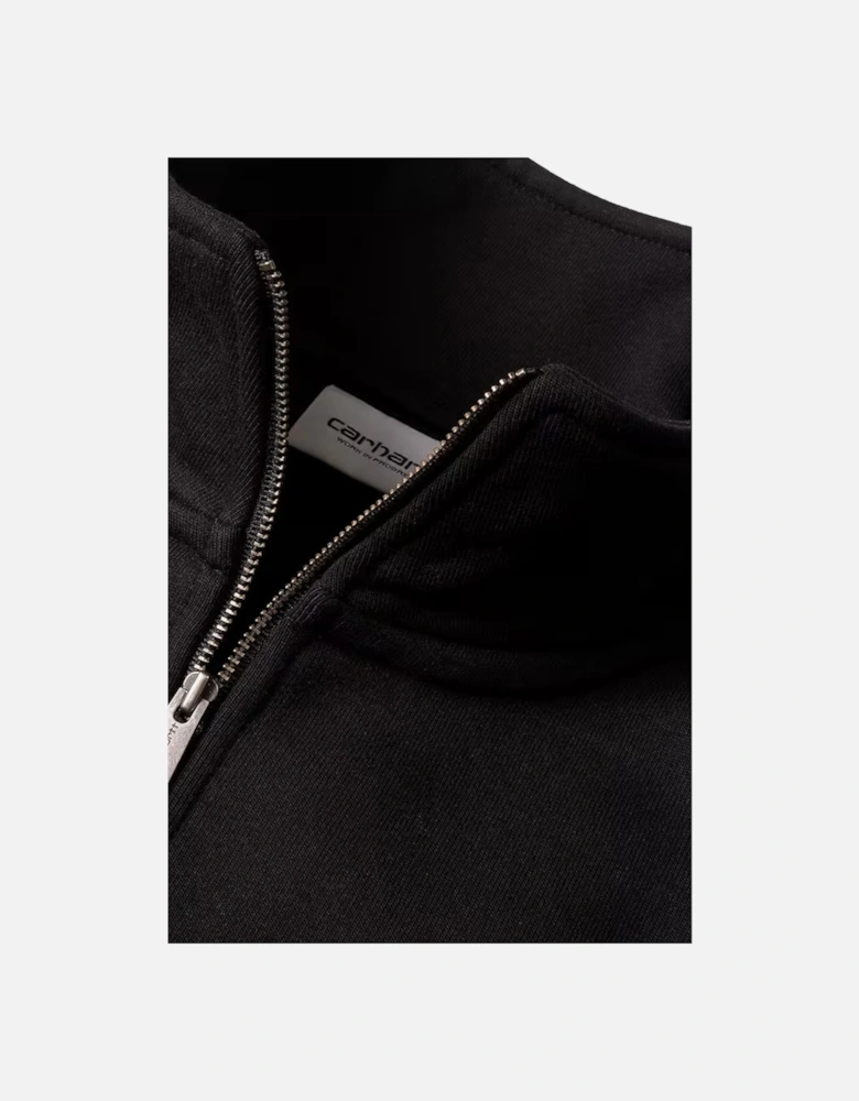 Carhartt CARHARTT CHASE ZIP NECK SWEATSHIRT BLACK/GOLD
