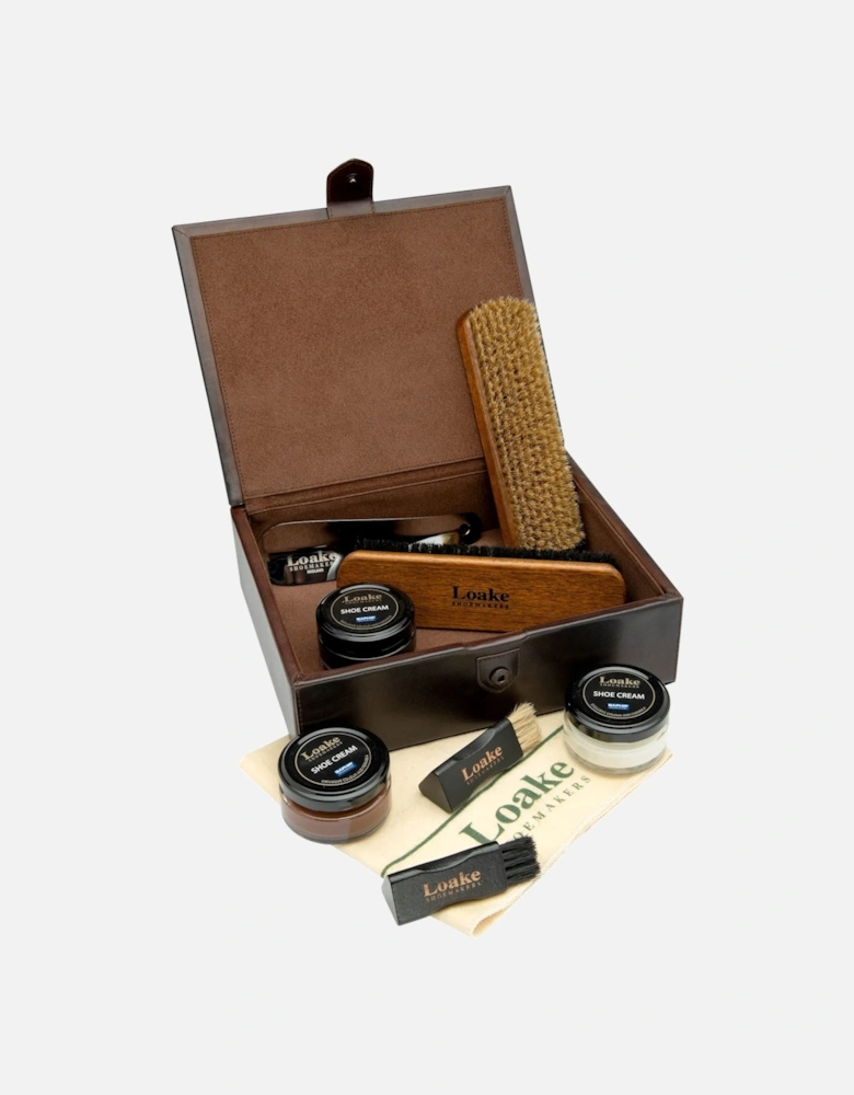 Small Leather Luxury Valet Box Brown