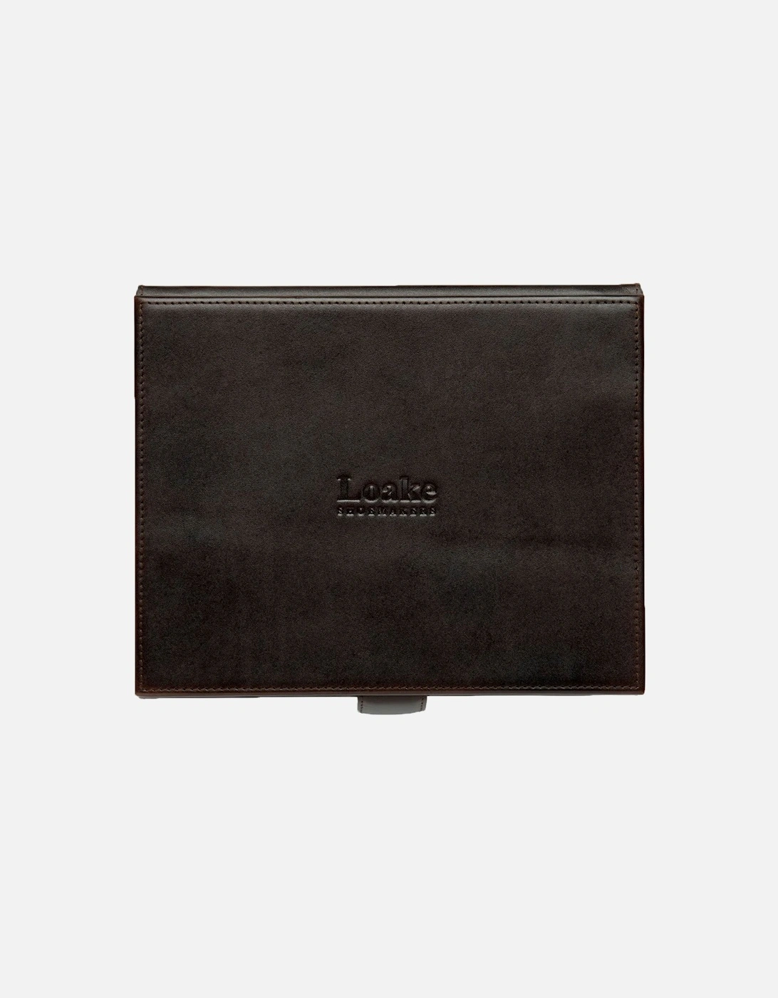 Small Leather Luxury Valet Box Brown