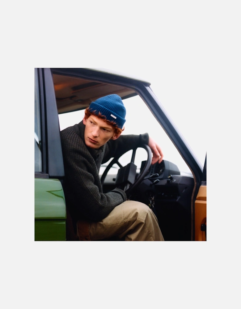 MOSELY Mens Beanie Inky Blue