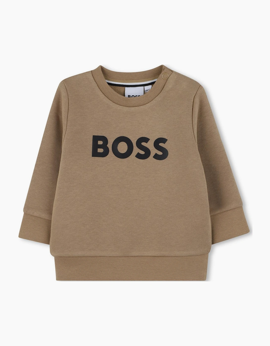 Boy's BOSS BEIGE BABY/TODDLER SWEATSHIRT J52458 - Brown