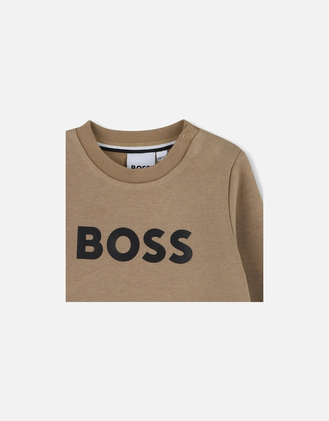 BOSS BEIGE BABY/TODDLER SWEATSHIRT J52458