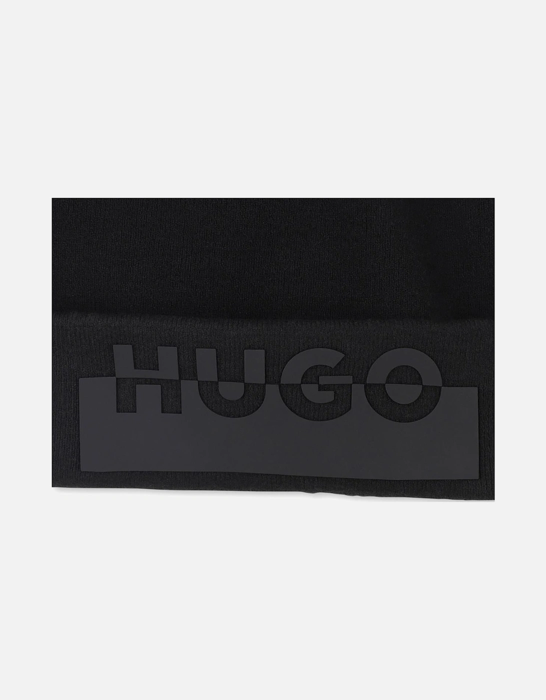 HUGO BLACK PULL ON HAT/BEANIE G00547