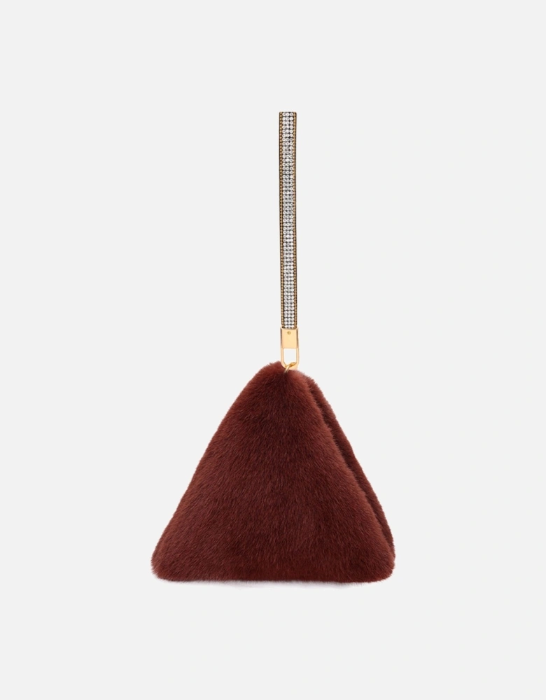 Pyramid Faux Fur Bag