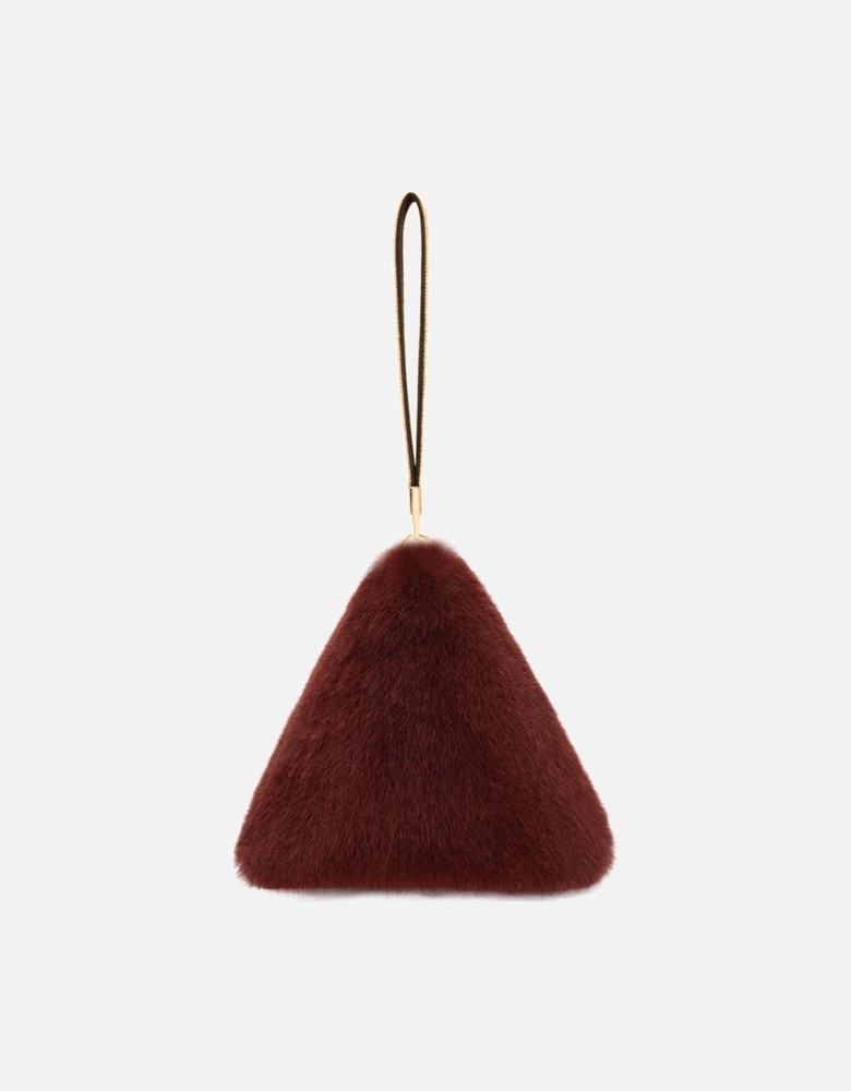 Pyramid Faux Fur Bag