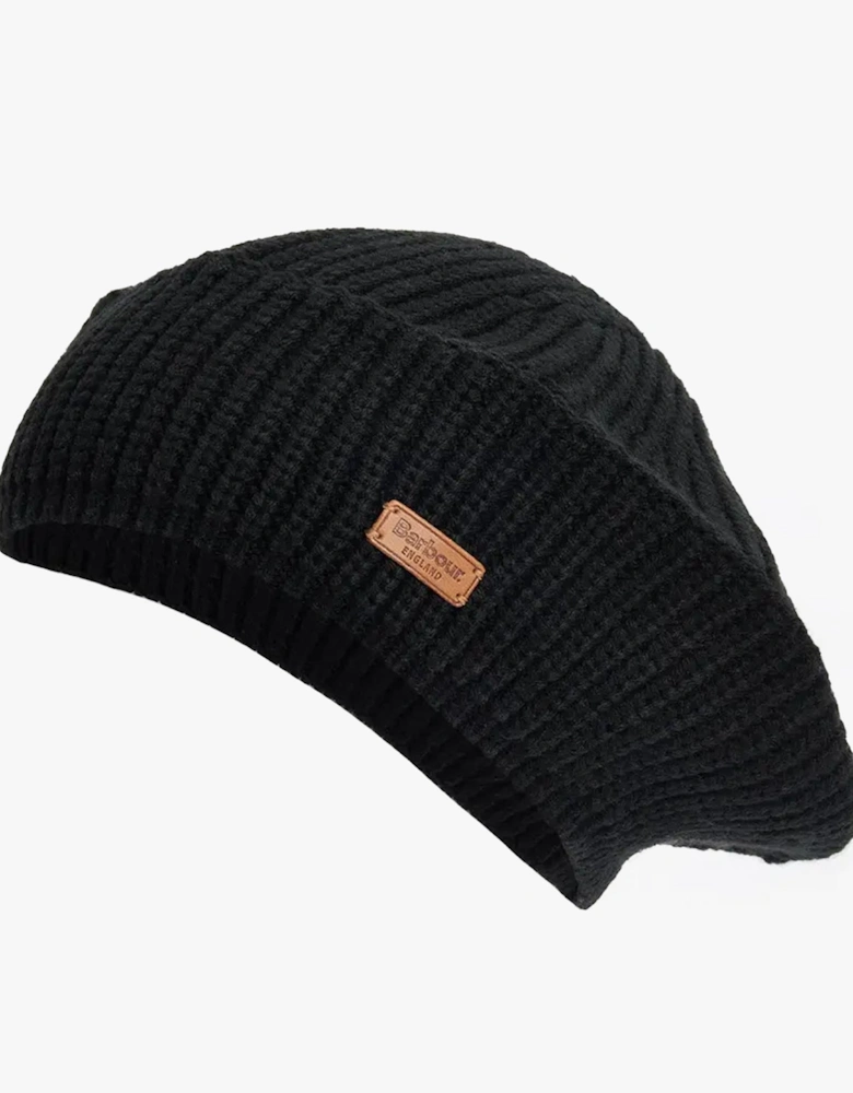 BELDON BERET Womens Beanie Black