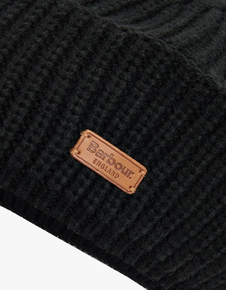 BELDON BERET Womens Beanie Black