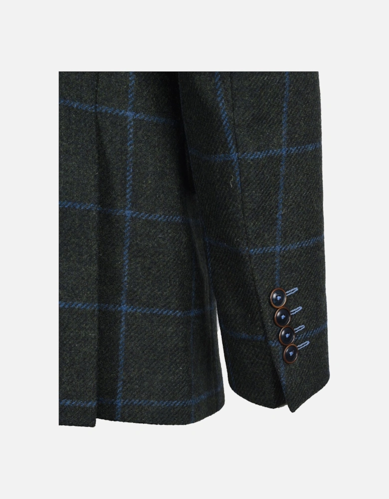 Jacket and Waistcoat Green/Blue Check