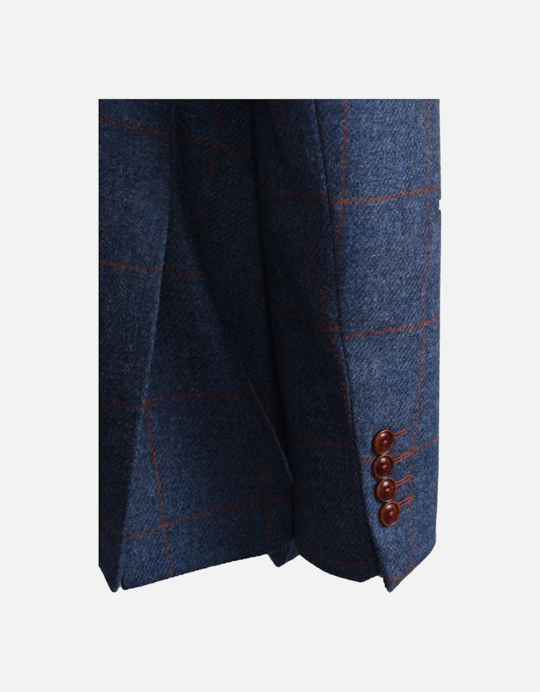 Jacket and Waistcoat Blue/Orange Check