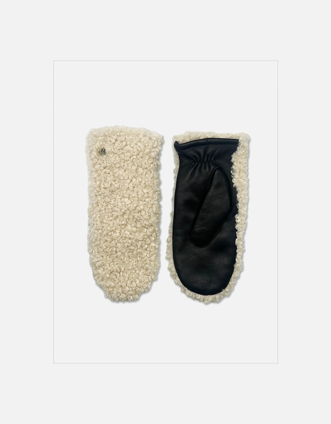 Roma Mitten in Cream, 3 of 2
