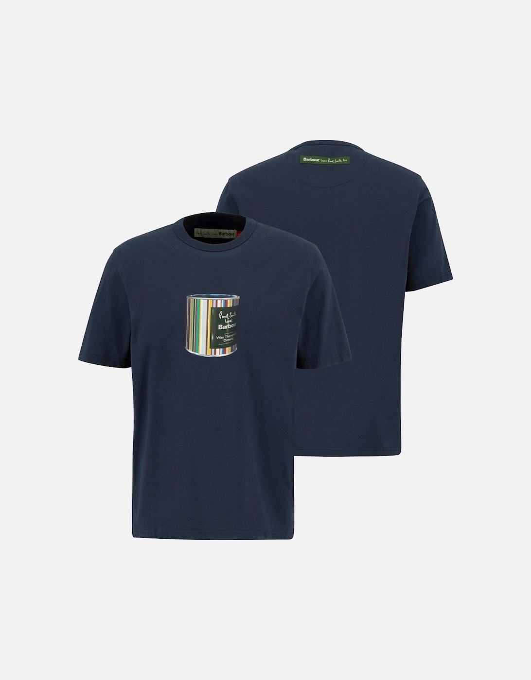 Barbour PS Wax Tin T-Shirt NY91 Navy, 6 of 5