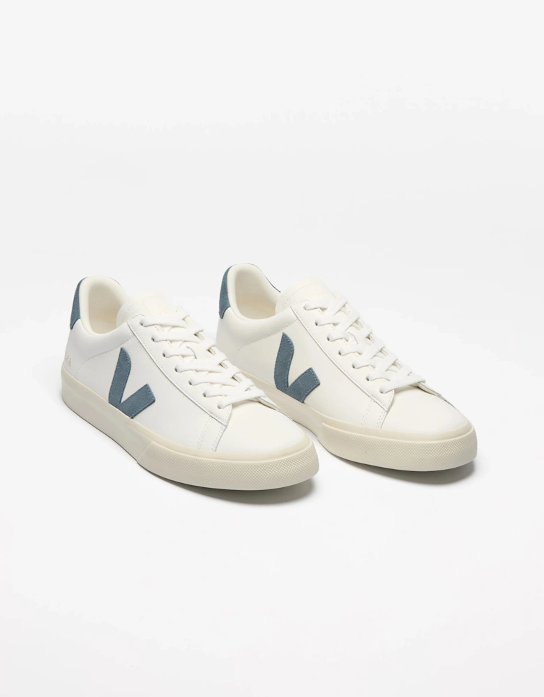 Campo Leather Womens Trainers - White/California