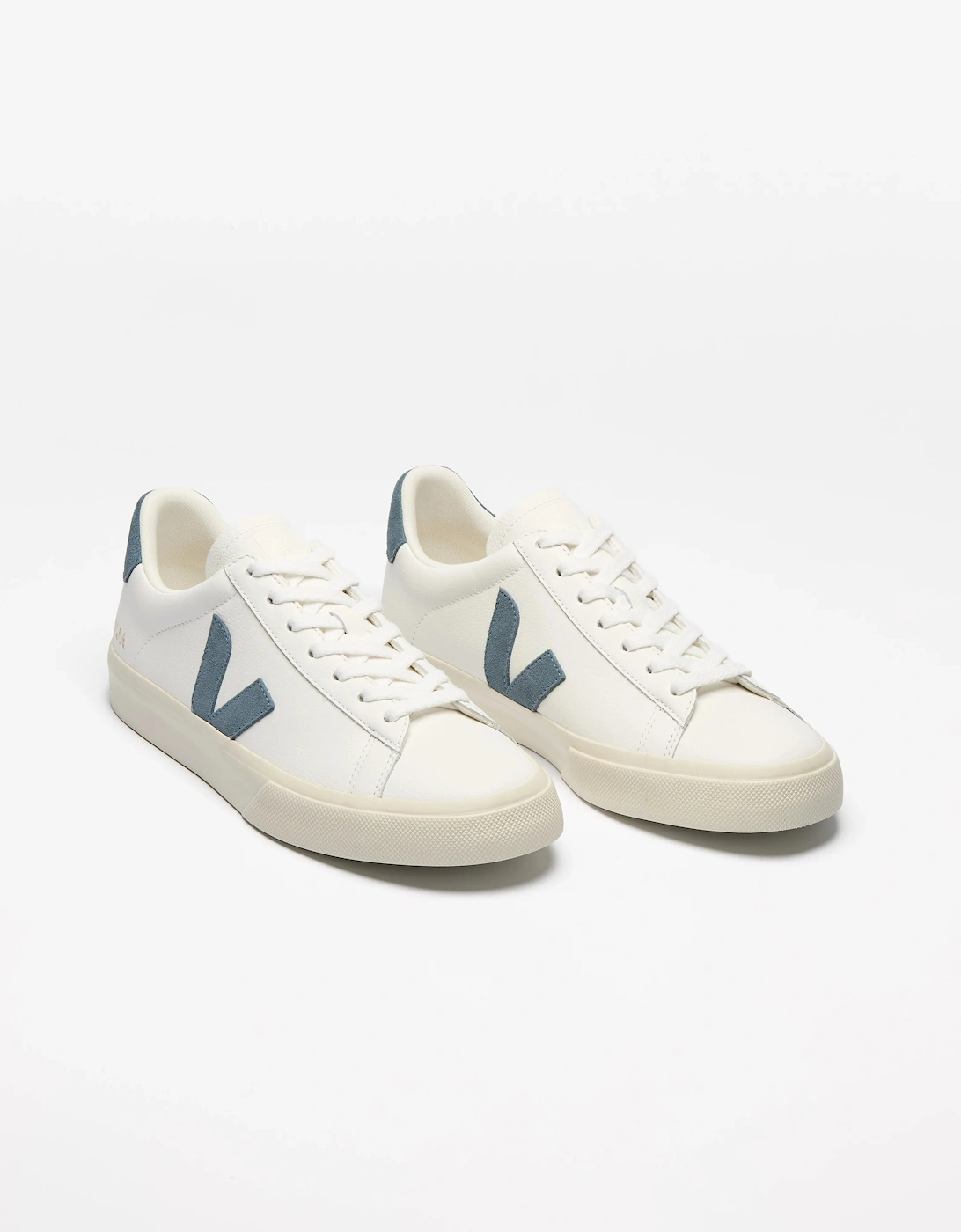 Campo Leather Womens Trainers - White/California, 4 of 3