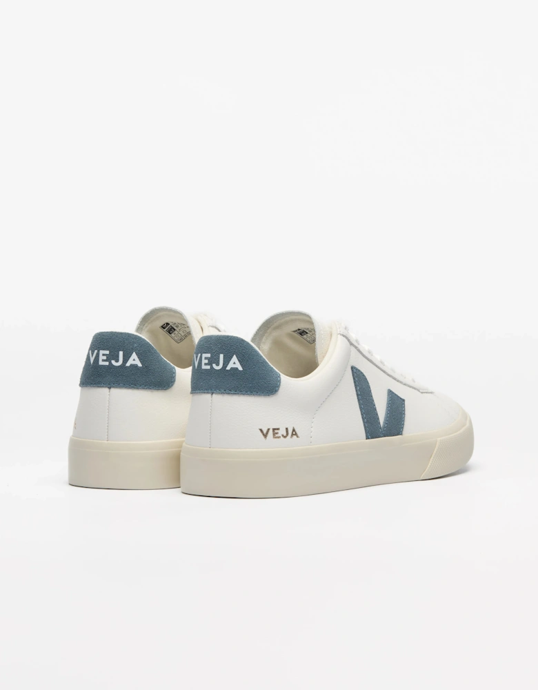 Campo Leather Womens Trainers - White/California