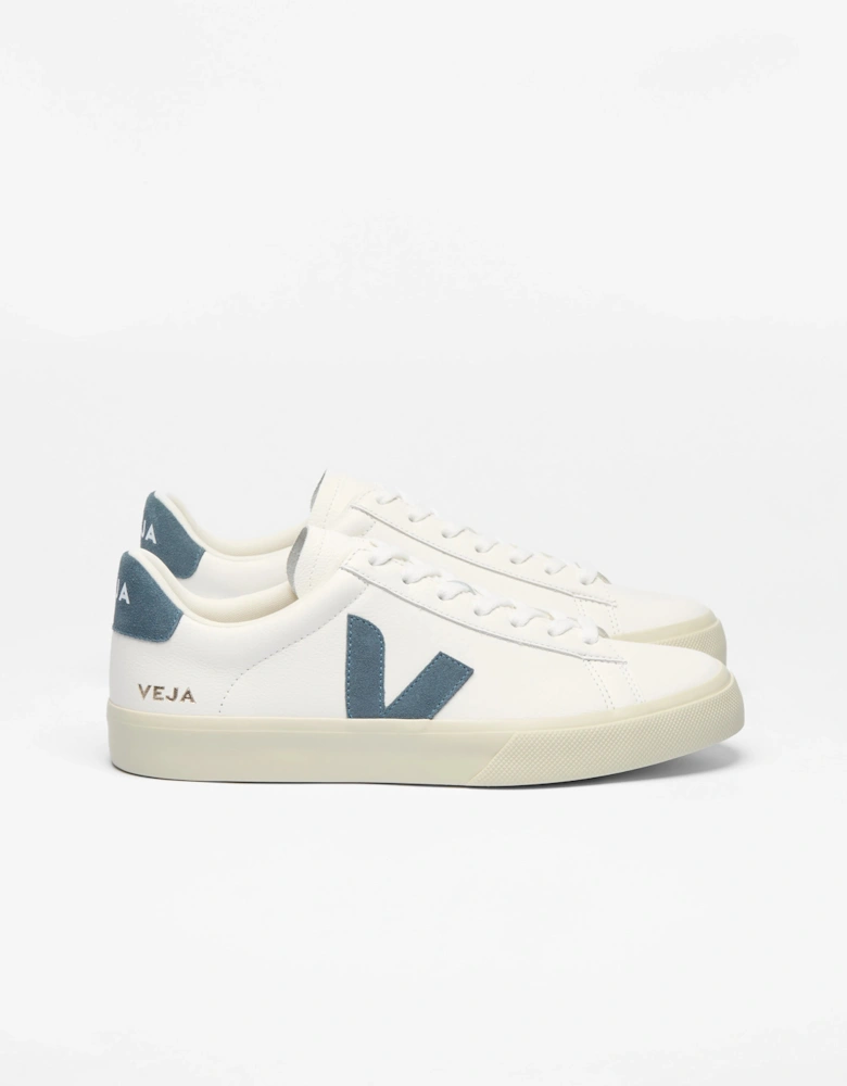 Campo Leather Womens Trainers - White/California
