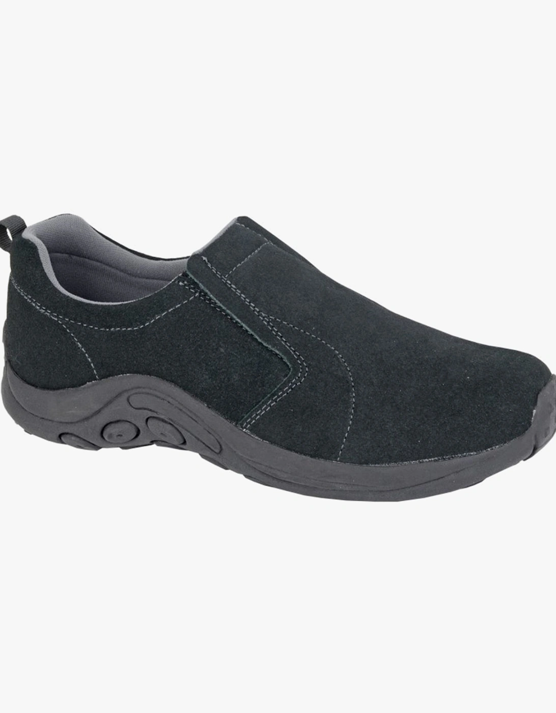 RYNO Mens Twin Gusset Jungle Casual Grey Real Suede, 4 of 3