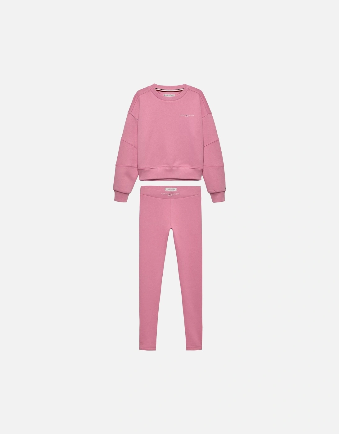 GIRLS PINK LEGGINGS SET KG09007, 2 of 1