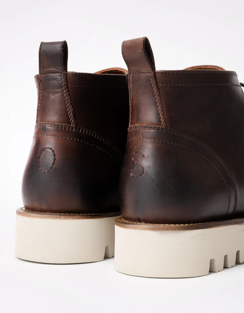 Fatima Mens Chukka Boots - Dark Brown