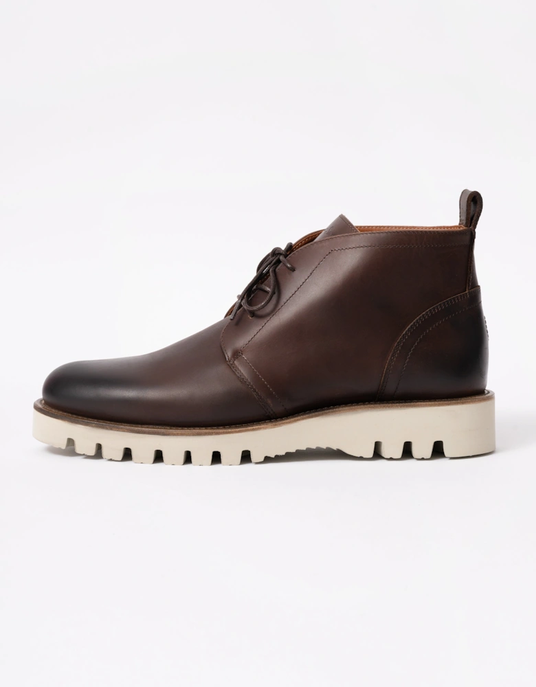 Fatima Mens Chukka Boots - Dark Brown