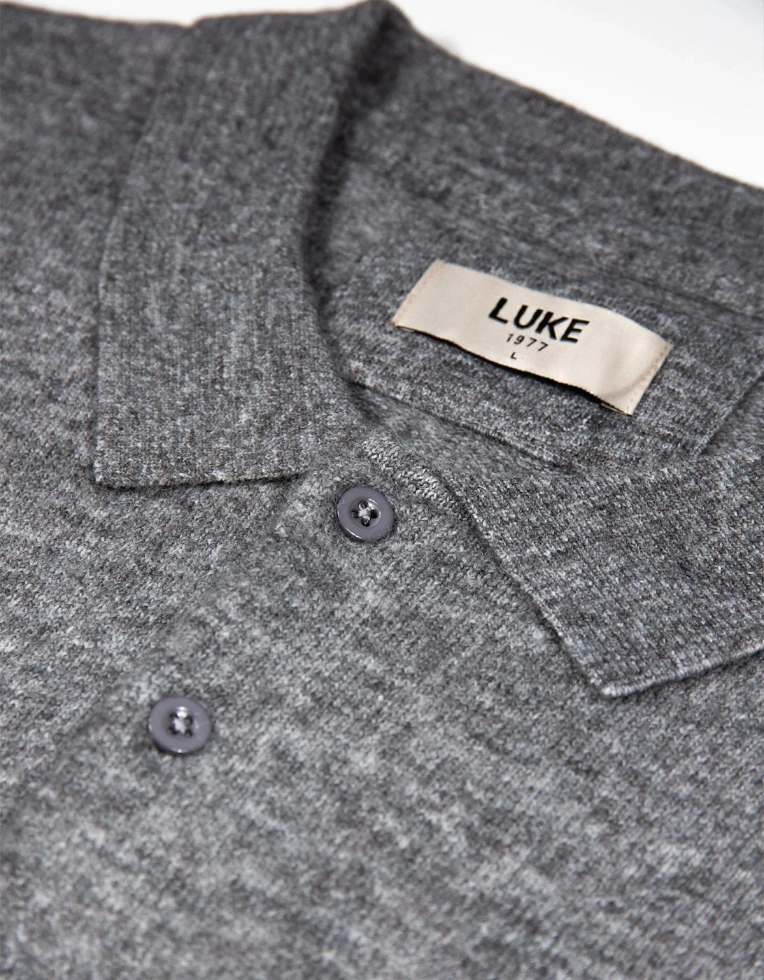 Kingsbridge Long Sleeve Polo Shirt - Mid Mrl Grey