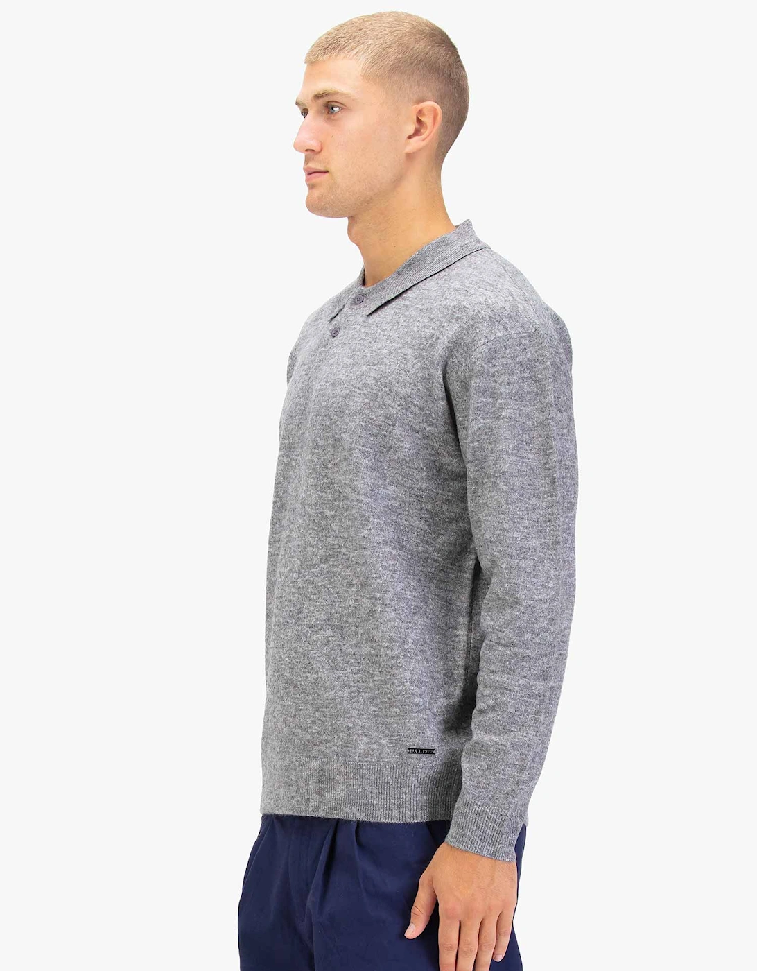 Kingsbridge Long Sleeve Polo Shirt - Mid Mrl Grey