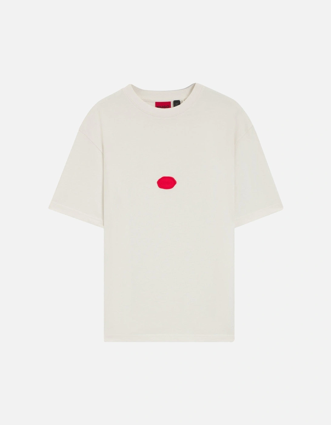 Men's HUGO Divis T-Shirt 102 Natural - White - Size: 44