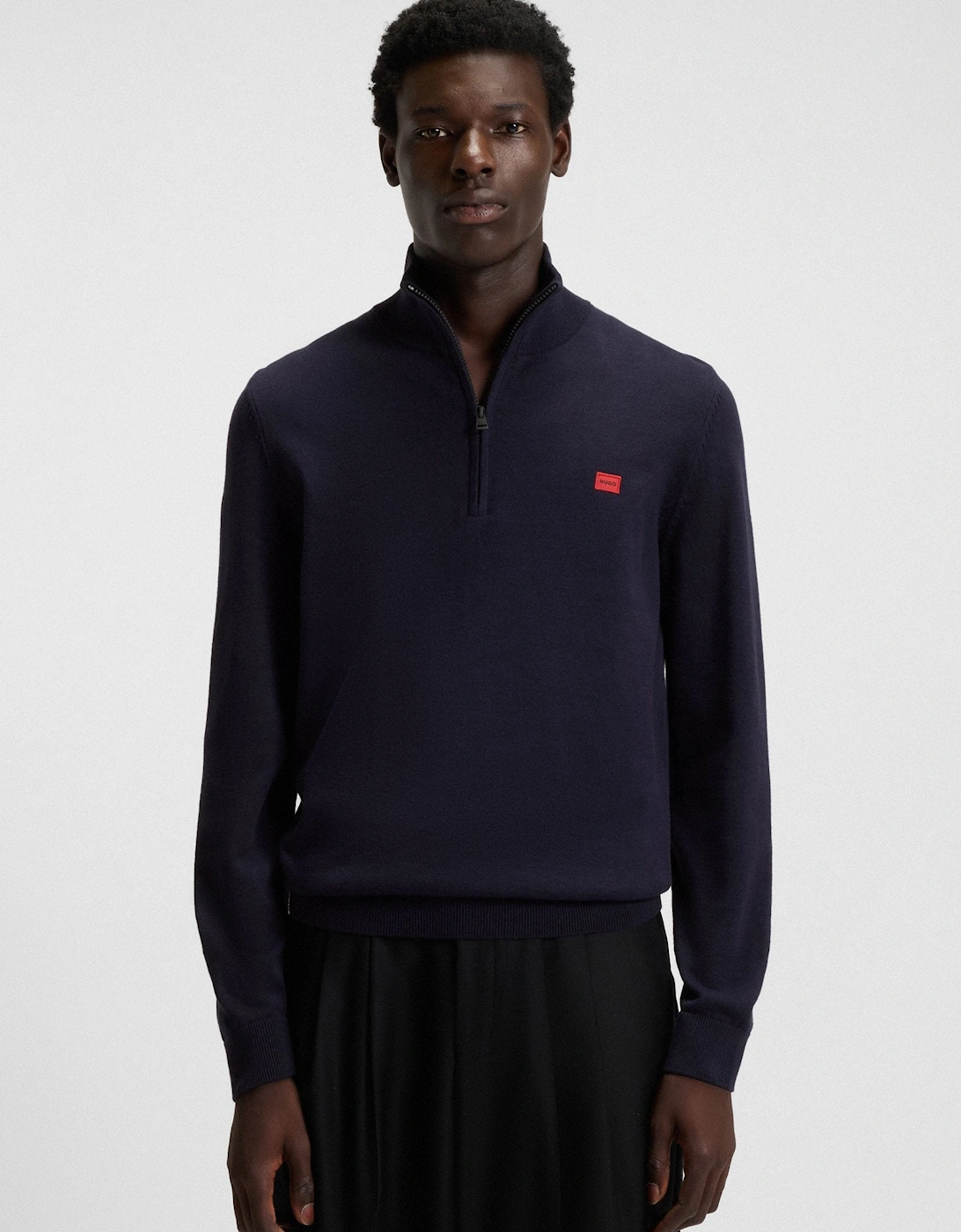 HUGO San Quintus_C Sweater A1-25 418 Navy