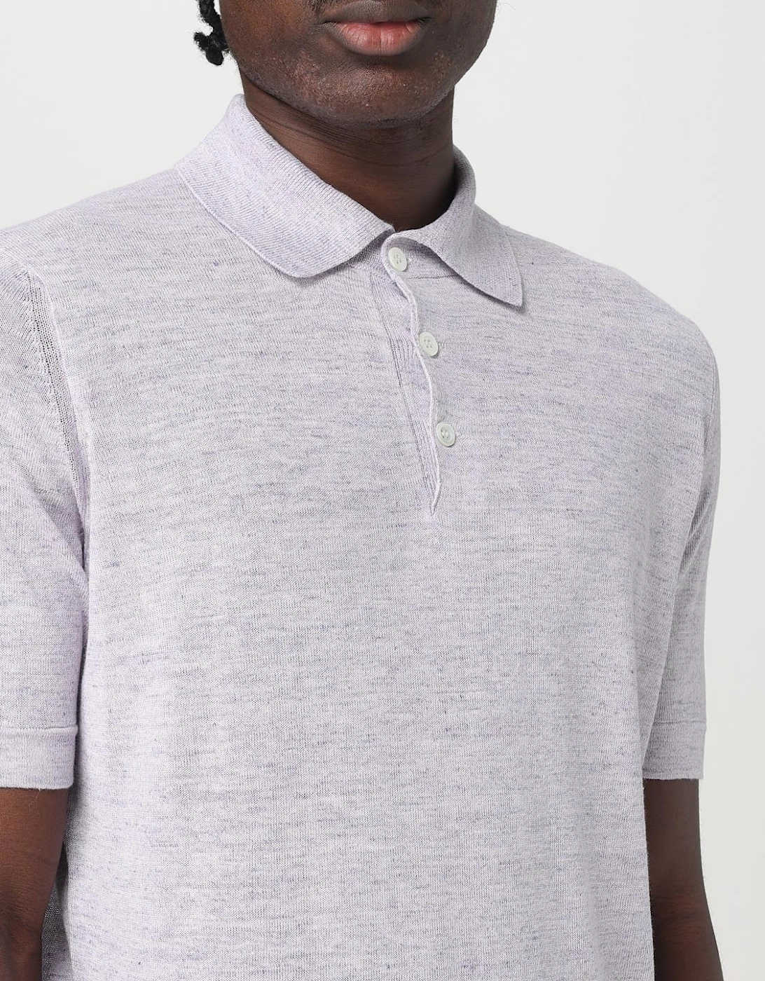 Lightweight Linen Silk Polo Shirt