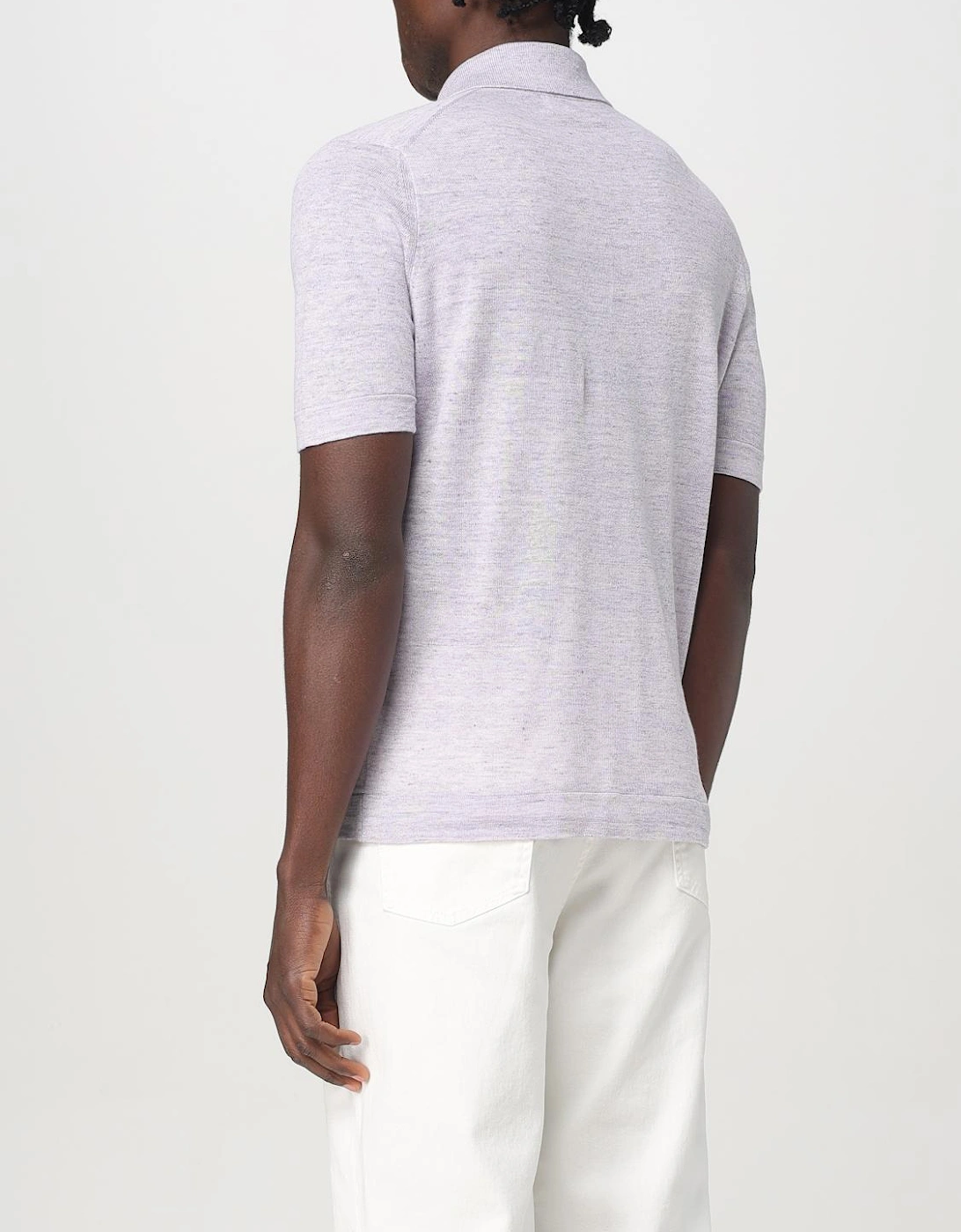 Lightweight Linen Silk Polo Shirt