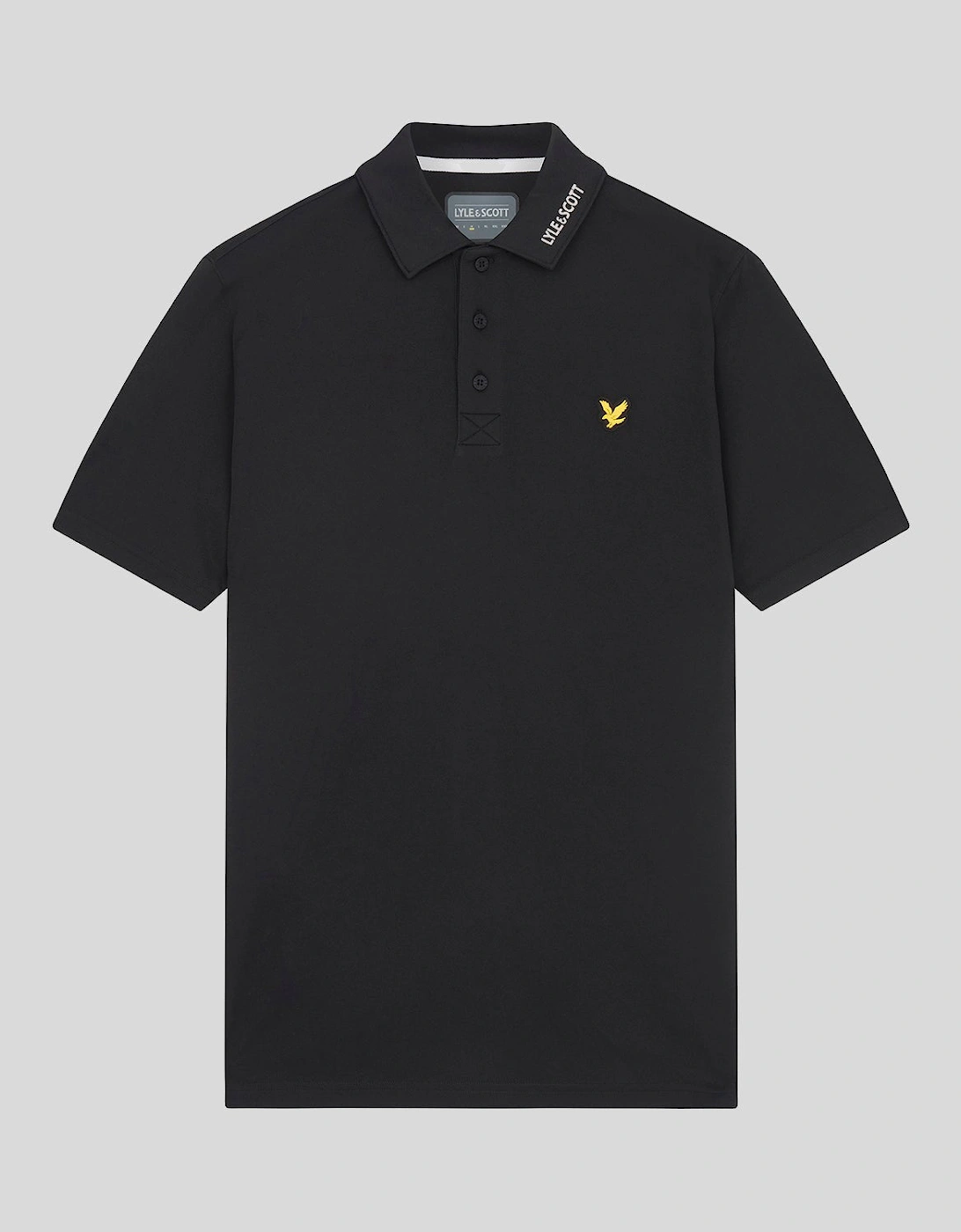 Golf Collar Logo Technical Polo Shirt